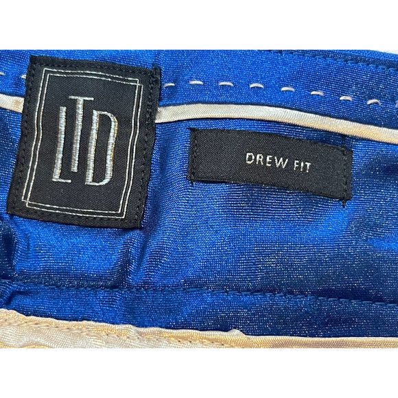 LTD Women Dress Pants Ankle Cropped Drew Fit P10M3357 Mid Rise Royal Blue Size 6 - Picture 8 of 11